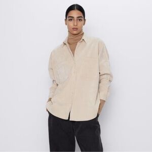 Zara Corduroy shirt with pockets